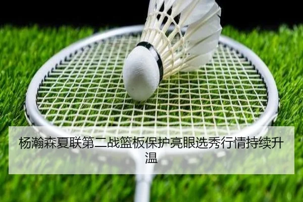 杨瀚森夏联第二战篮板保护亮眼选秀行情持续升温